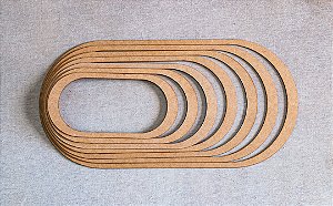 GUIAS DE CORTE CONCÊNTRICAS OBLONGO