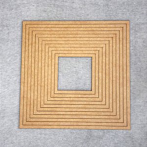 GUIAS DE CORTE CONCÊNTRICAS QUADRADO