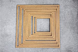 GUIAS DE CORTE CONCÊNTRICAS QUADRADO