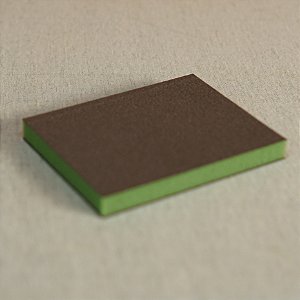ESPONJA DUPLA FACE 97X120X12 SUPER FINA (VERDE)