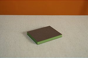 ESPONJA DUPLA FACE 97X120X12 SUPER FINA (VERDE)