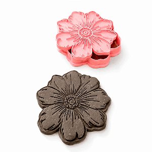 CARIMBO MARCADOR -  CORTADOR FLOR 13CM