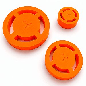 CARIMBO MARCADOR - KIT GABARITO PARA PEZINHOS 3 MEDIDAS