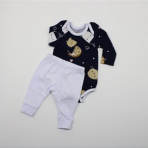 Conjunto Body Bebê Prematuro Milk