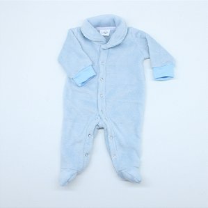 Macacão Tip Top Bebê Prematuro Azul Bebê