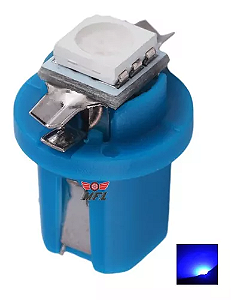 LAMPADA T5 1 LED COM SOQUETE - AZUL 12V ASX