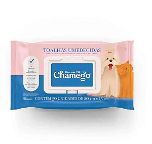 LENÇO UMEDECIDO 50 UND CHAMEGO