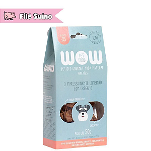 Petisco Wow Lombinho Com Oregano Crocante Gourmet 50g P/ Caes
