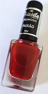 COR PAIXÃO - ESMALTE DE UNHA PRISCILA - QUALIDADE e DURABILIDADE - INVISTA EM VOCÊ - 100% NACIONAL - PRODUTO ESPETACULAR