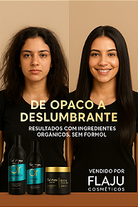 KIT TRATAMENTO PROGRESSIVO ORGÂNICO - SEM FORMOL - FEEL HAPPY COSMETICS