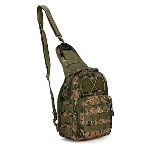 Bag Bolsa de Ombro Tática Militar [Camuflado]