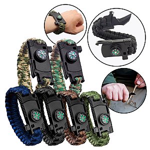 Pulseira Tática Sobrevivência