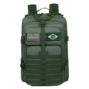 Mochila Militar Impermeável Tática [Verde Militar]