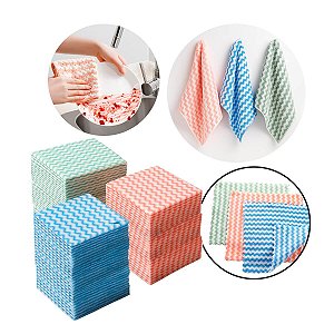 Kit 50 Panos de Limpeza Macio Atoalhado