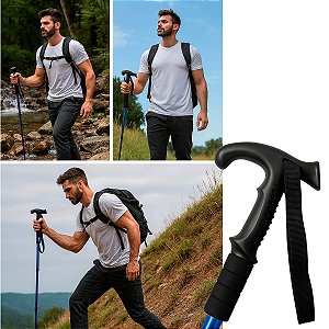 Bastão de Caminhada Ajustável Portátil