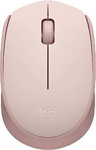 Mouse sem fio Logitech M170 - Rosa