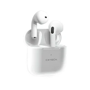 Fone de Ouvido Bluetooth C3Tech EP-TWS-21WH Branco