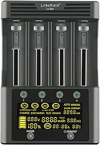 Carregador de Pilhas e Baterias Inteligente Liitokala Lii-600 para 4 Pilhas