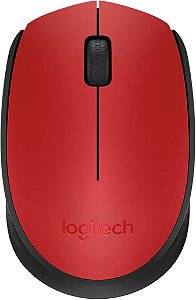 Mouse sem fio Logitech M170 - Vermelho