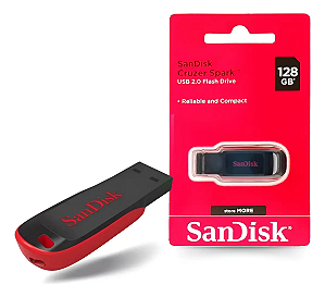 Pendrive 128Gb USB 2.0 Sandisk Cruzer Z50