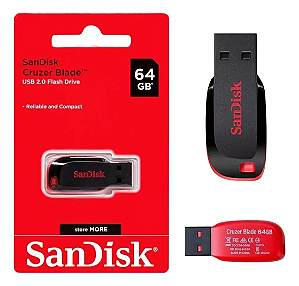 Pendrive 64GB USB2.0 Sandisk Cruzer Blade Z50