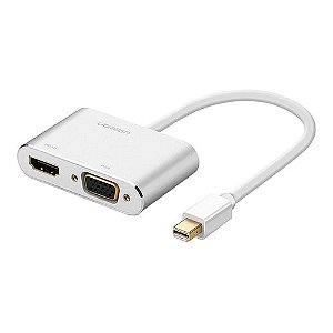Cabo Conversor Mini Display Port - HDMI e VGA Femea