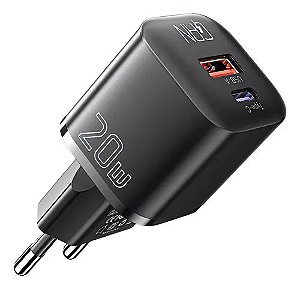Carregador de parede Essager 20w USB+ USB-C Gan