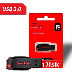 Pendrive 32Gb USB2.0 Sandisk Cruzer Blade Z50