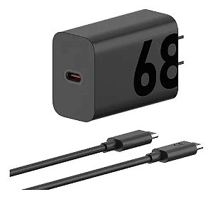 Carregador de parede Motorola Turbo 68w c/ CABO USB-C