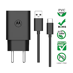 Carregador de parede Motorola Turbo 68w c/ CABO USB-C