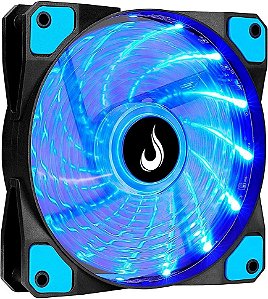 COOLER FAN 12 x 12 cm 120mm RiseMode Led Azul