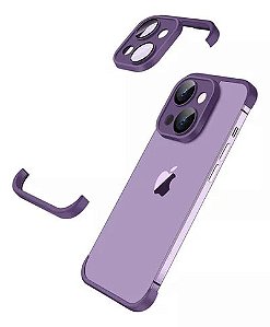Capa com Protetor de camera sem frame Iphone 14