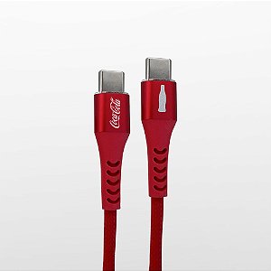 Cabo USB-C / USB-C Iwill Coca-Cola Elite 1,2 m Vermelho