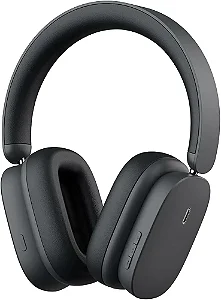 Headphone BT Baseus H1i Bowie ANC Preto - Bateria de 100 horas