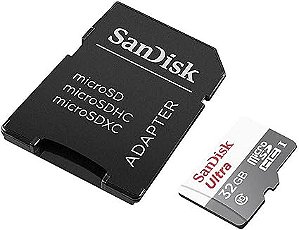 Cartão de Memoria 32GB Sandisk Classe 10 100MB/s