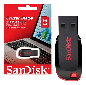 Pendrive 16Gb USB2.0 Sandisk Cruzer Blade Z50