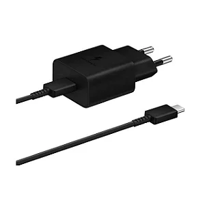 Carregador de parede SAMSUNG 15w c cabo USB-C EP-T1510