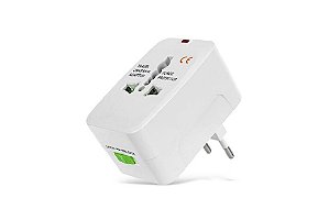 Adaptador de Tomada Universal para mais de 150 países Luatek