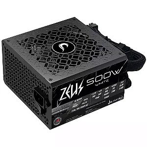 Fonte de Alimentação ATX 500w Zeus 80 Plus White RiseMode - 3 Anos de Garantia