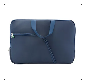 Pasta Capa para Notebook 15,6 Neoprene com Bolso e Alça Azul