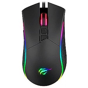 Mouse Gamer Havit Gamenote MS1001S 4800DPI RGB Macro e 7 Botoes