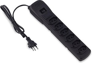 Filtro de linha 6 Tomadas com Disjuntor Force Line