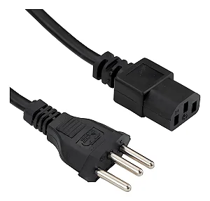Cabo de energia para PC 3 metros - 10A - 3 x 0,75mm