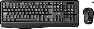 KIT Teclado + Mouse Sem Fio Lecoo KW211 Preto