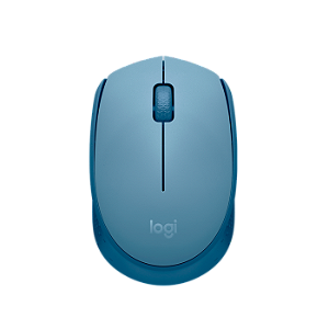 Mouse sem fio Logitech M170 - Azul Claro
