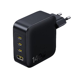 Carregador de parede Baseus 140w Gan 3x USB-C e 1x USB-A