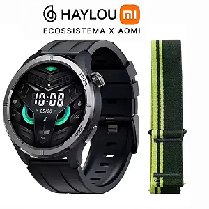 Relogio Haylou Solar Neo c/ pulseira extra - Preto