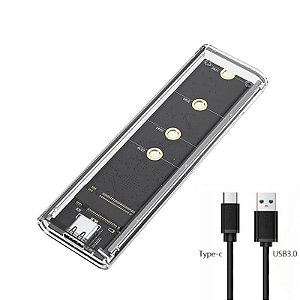 Gaveta Case para SSD NVME 2230 2242 2260 2280 - USB 3.0 6Gbps