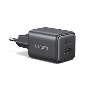 Carregador de parede Ugreen 20w USB + USB-C Gan