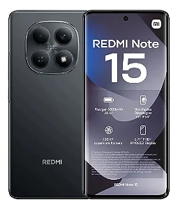 Celular Xiaomi Redmi Note 15 128GB 6GB 6000mAh Preto